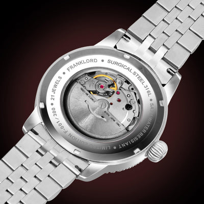 Franklord Majestic Aura – Ruby Glow | Luxury Automatic Watch
