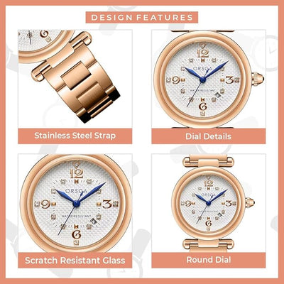 FLAIR Rose Gold Women Watch