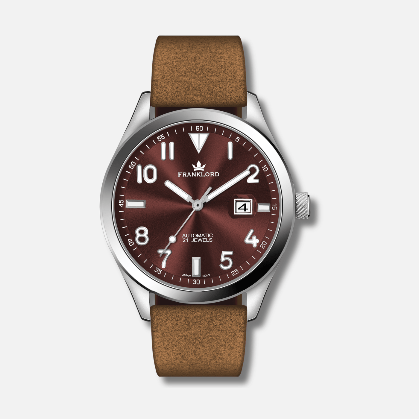 Franklord Regal Sapphire - Crimson Wine Luxury Automatic Watch