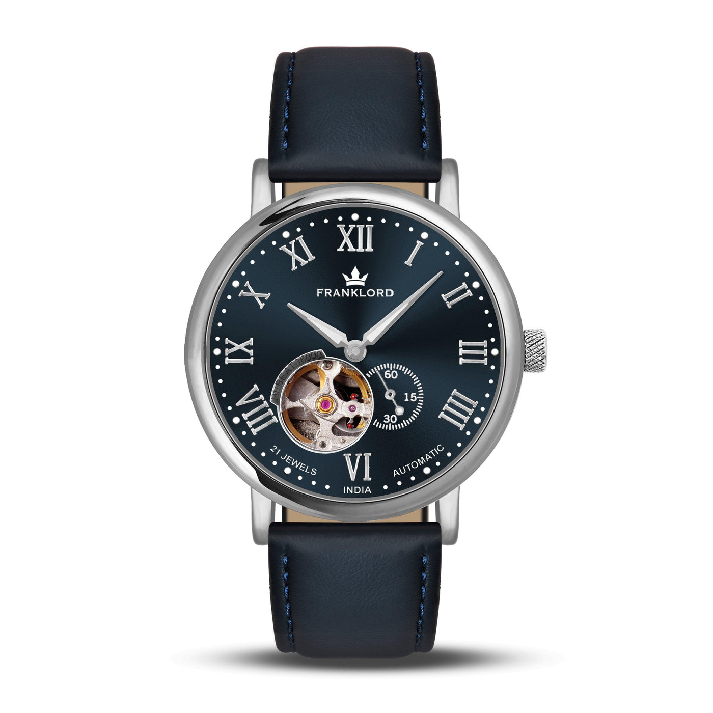 Franklord Heritage Open Heart – Navy Royale | Luxury Navy Dial Automatic Watch for Men