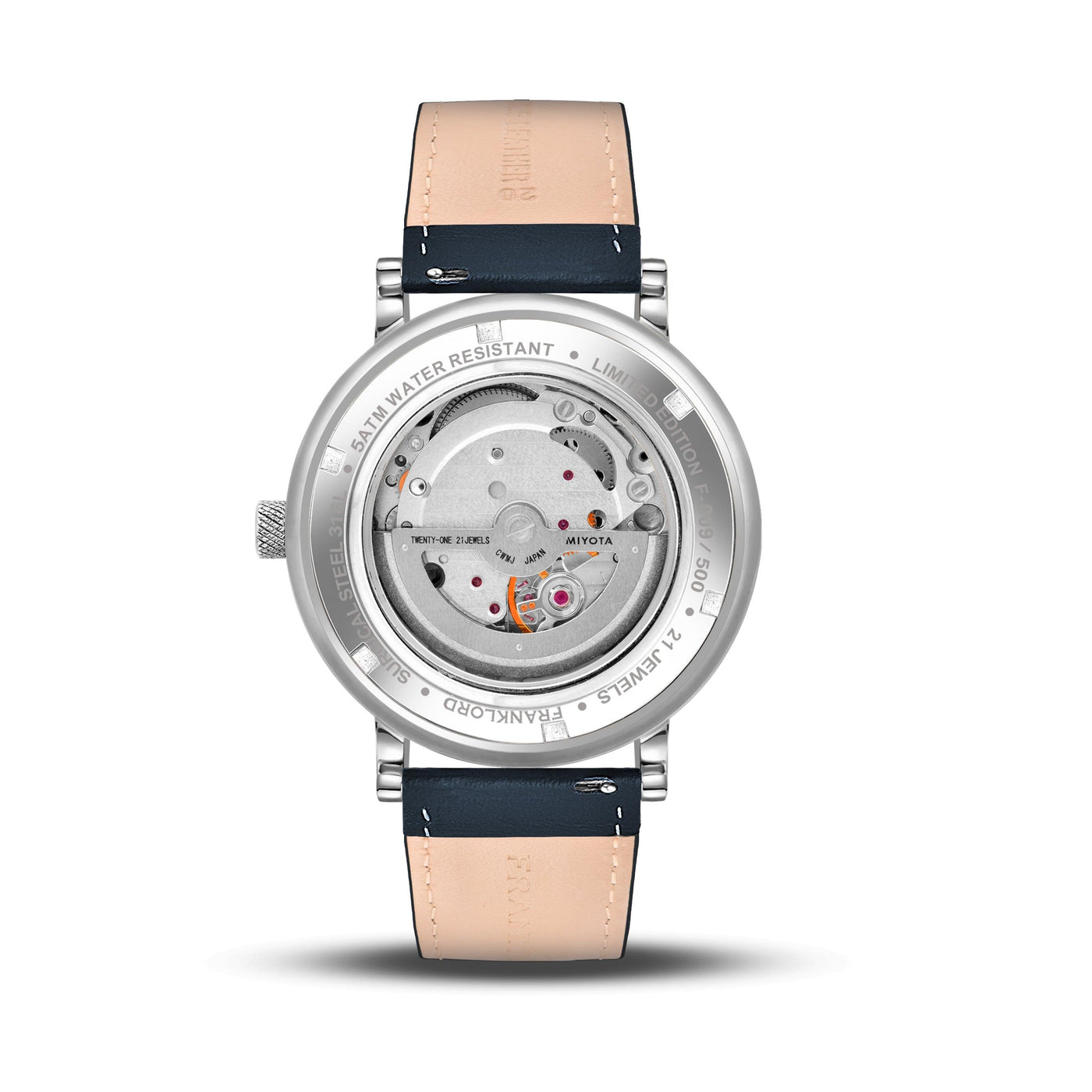 Franklord Heritage Open Heart – Navy Royale | Luxury Navy Dial Automatic Watch for Men