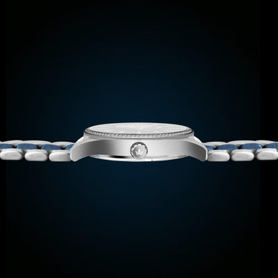 Franklord Azure Royale – Diamond Bezel Ocean Blue Automatic Watch
