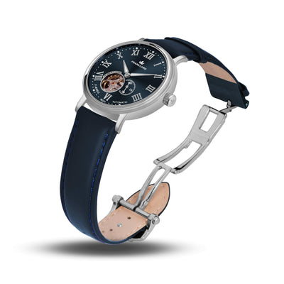 Franklord Heritage Open Heart – Navy Royale | Luxury Navy Dial Automatic Watch for Men