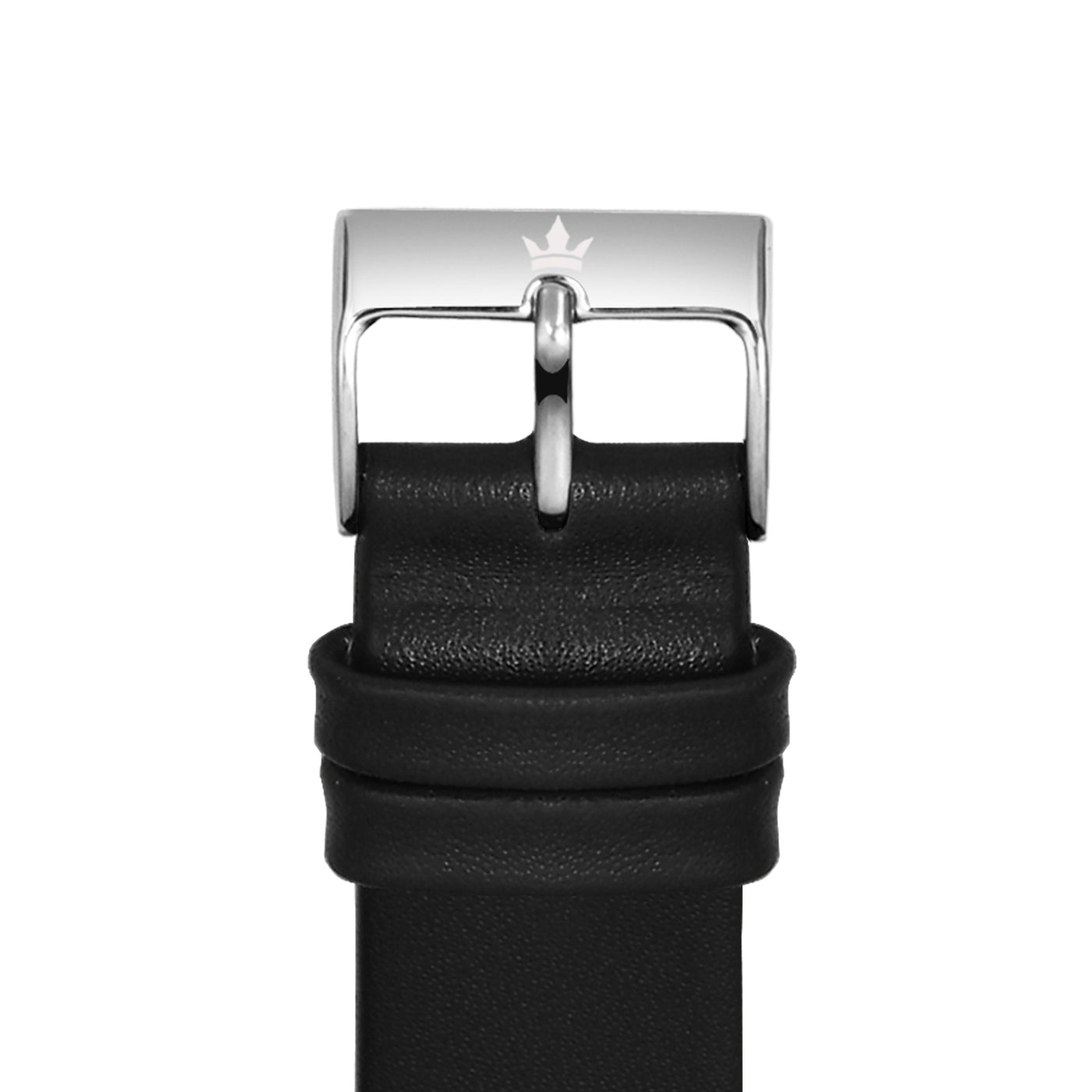 Franklord Classic Black 20mm Genuine Leather Watch Strap – Minimalist Matte Quick Release Band
