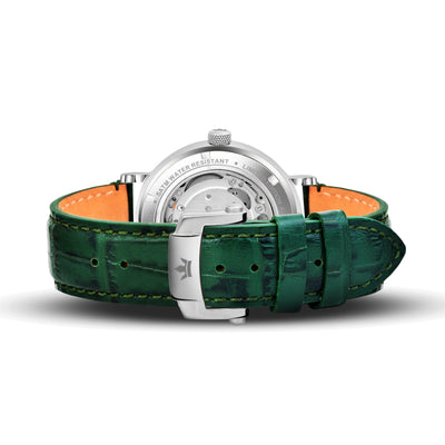 Franklord Heritage Open Heart – Emerald Legacy | Luxury Green Dial Automatic Watch for Men