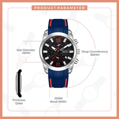 KRAKEN Analog Dial Men's Blue Watch