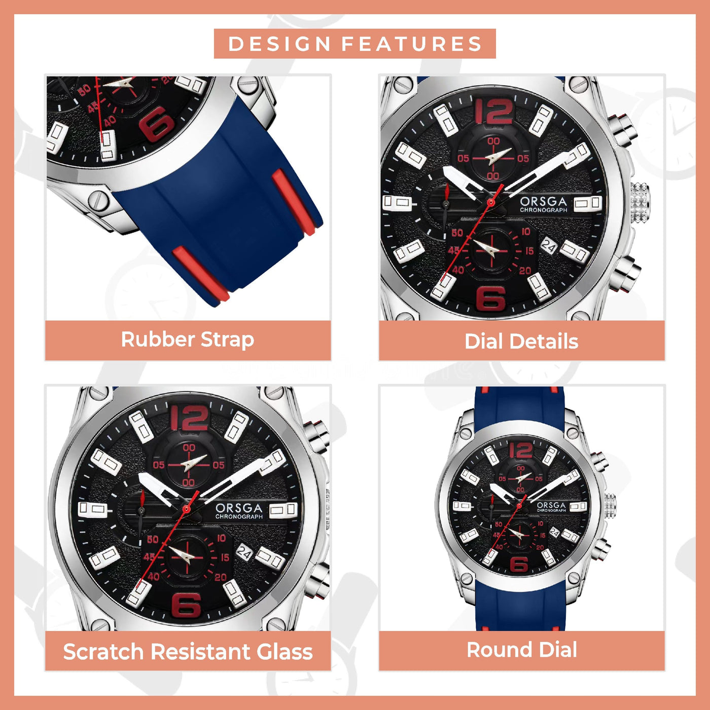 KRAKEN Analog Dial Men's Blue Watch