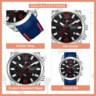 KRAKEN Analog Dial Men's Blue Watch