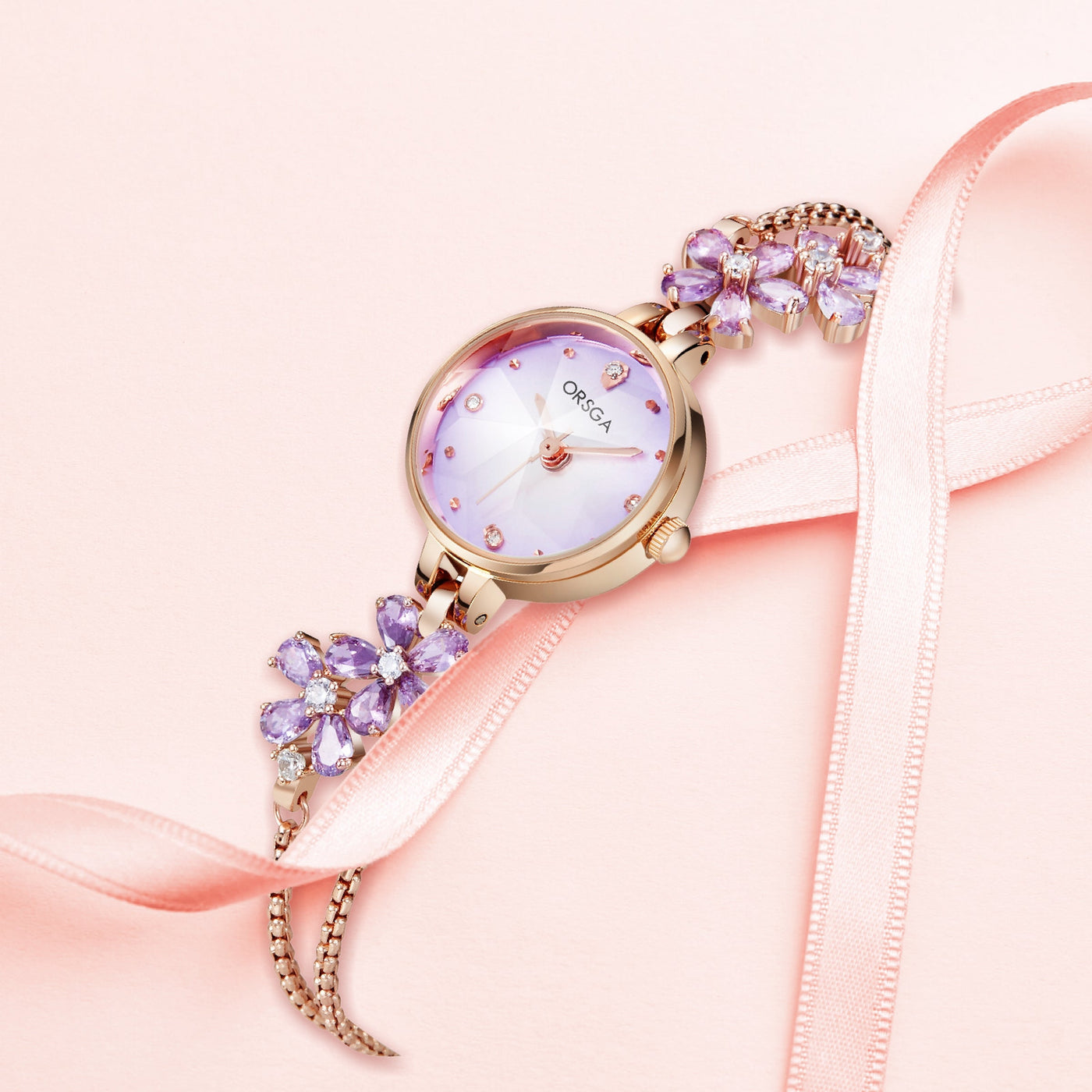 FLEUR Chain Bracelet Watch