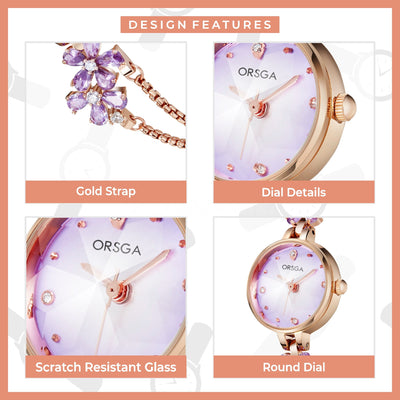 FLEUR Chain Bracelet Watch