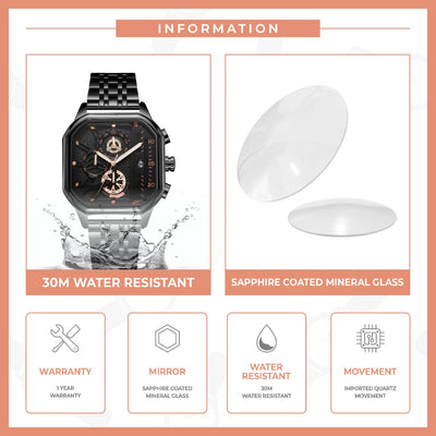 ZENITH Analog Men's Watch - Black