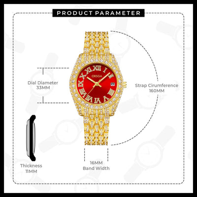 ORNATE Full Studded Women Watch