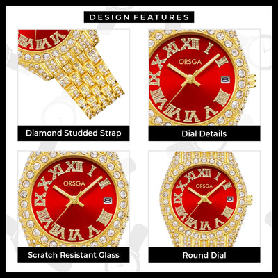 ORNATE Full Studded Women Watch