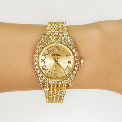 ORNATE Full Studded Women Watch