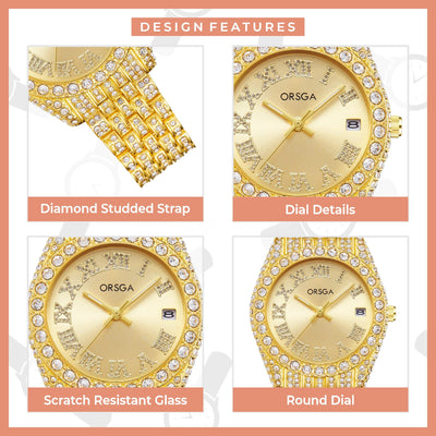 ORNATE Full Studded Women Watch