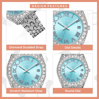 ORNATE Full Studded Women Watch