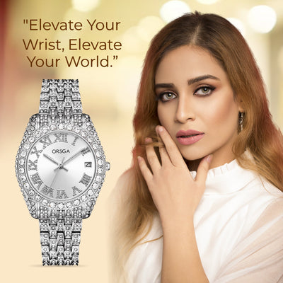 ORNATE Full Studded Women Watch