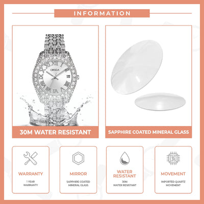 ORNATE Full Studded Women Watch