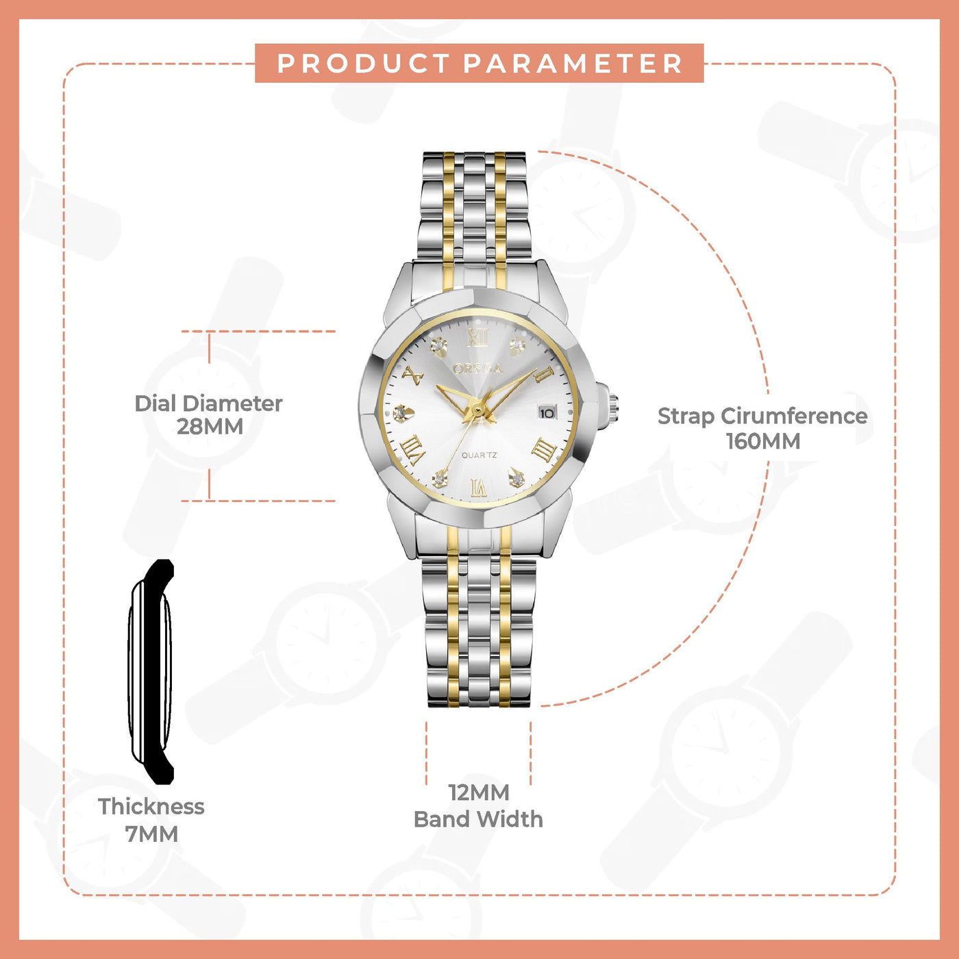 YUCCA Women Watch - White