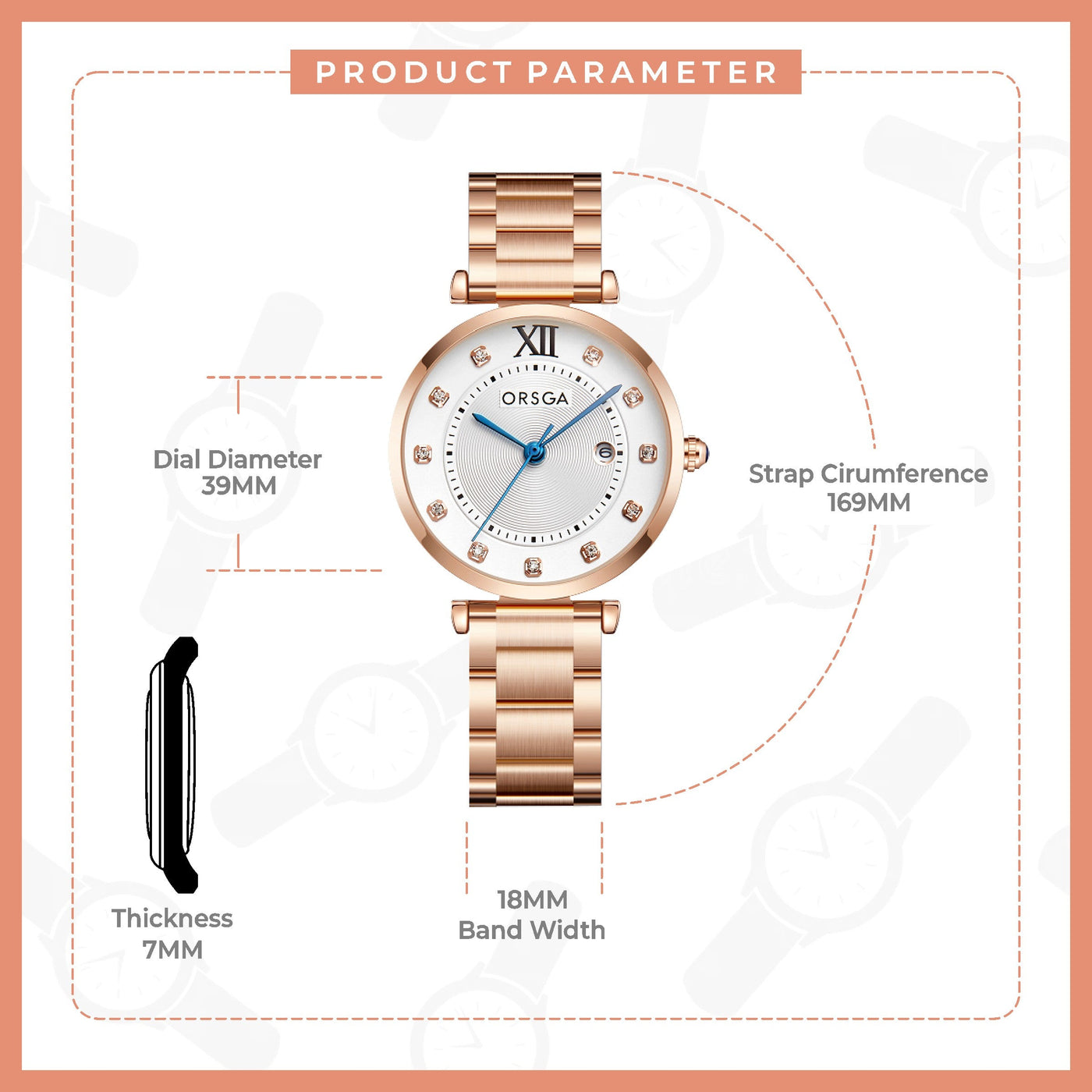 MYSTIC Rose Gold Women Watch