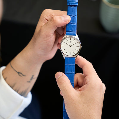 Franklord Swiss UltraThin Series - Frosted Sky | Ultra-Slim 5mm Luxury Watch