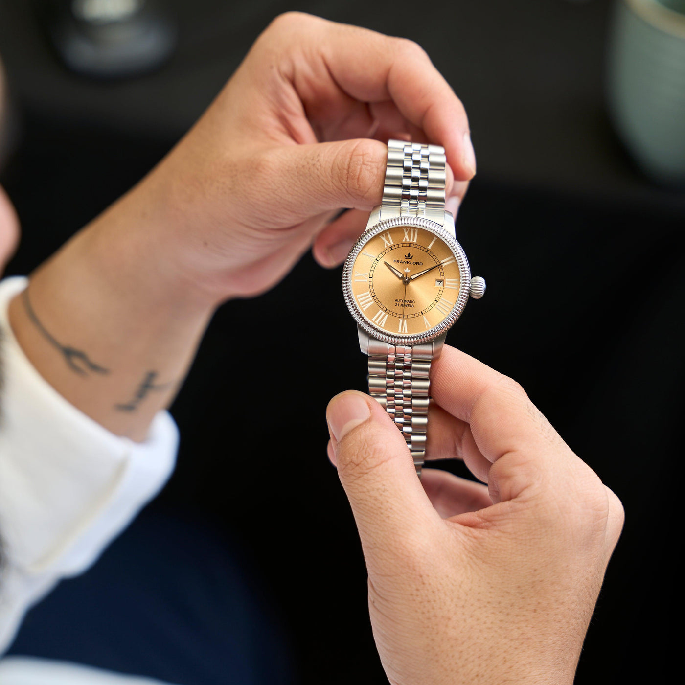 Franklord Majestic Aura – Bronze Majesty | Luxury Automatic Watch