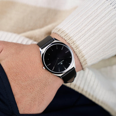 Franklord Swiss UltraThin Series - Black Carbon | 5mm Ultra-Slim Luxury Watch