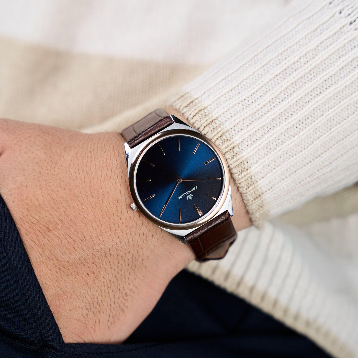 Franklord Swiss UltraThin - Cosmic Ocean | 5mm Ultra-Slim Luxury Watch
