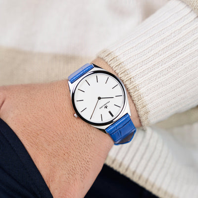 Franklord Swiss UltraThin Series - Frosted Sky | Ultra-Slim 5mm Luxury Watch