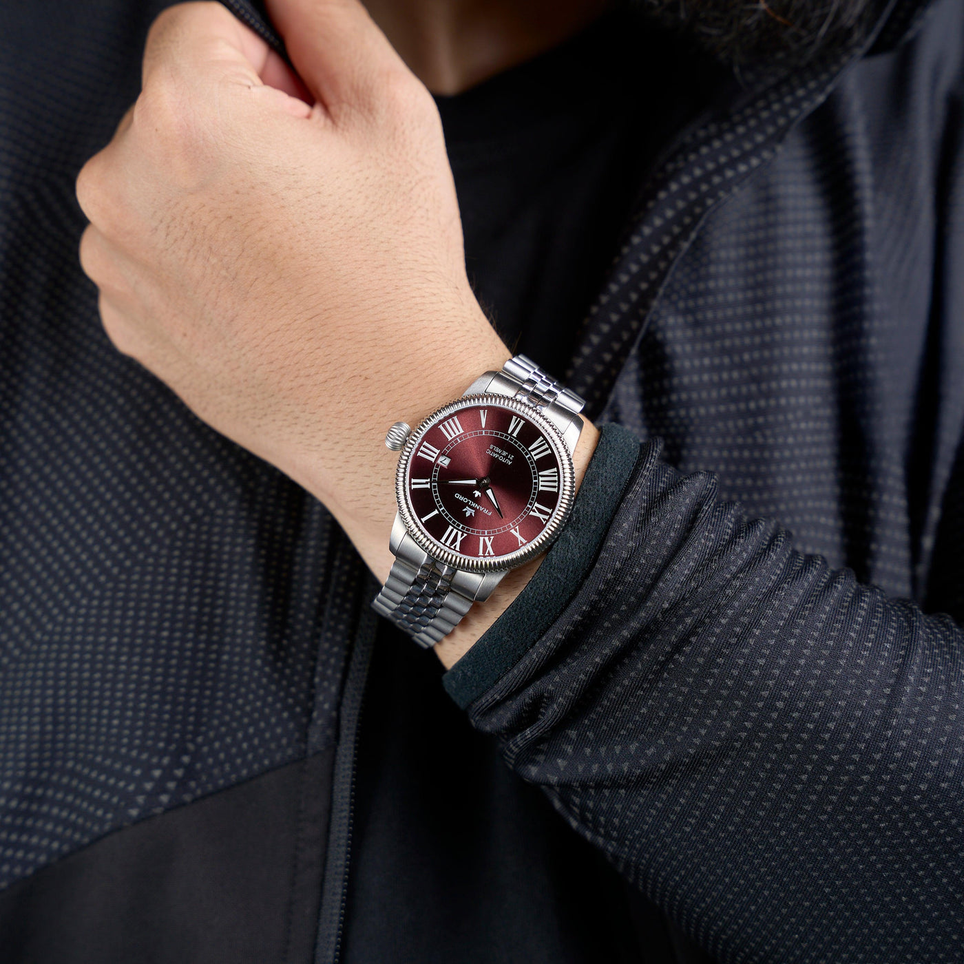 Franklord Majestic Aura – Ruby Glow | Luxury Automatic Watch