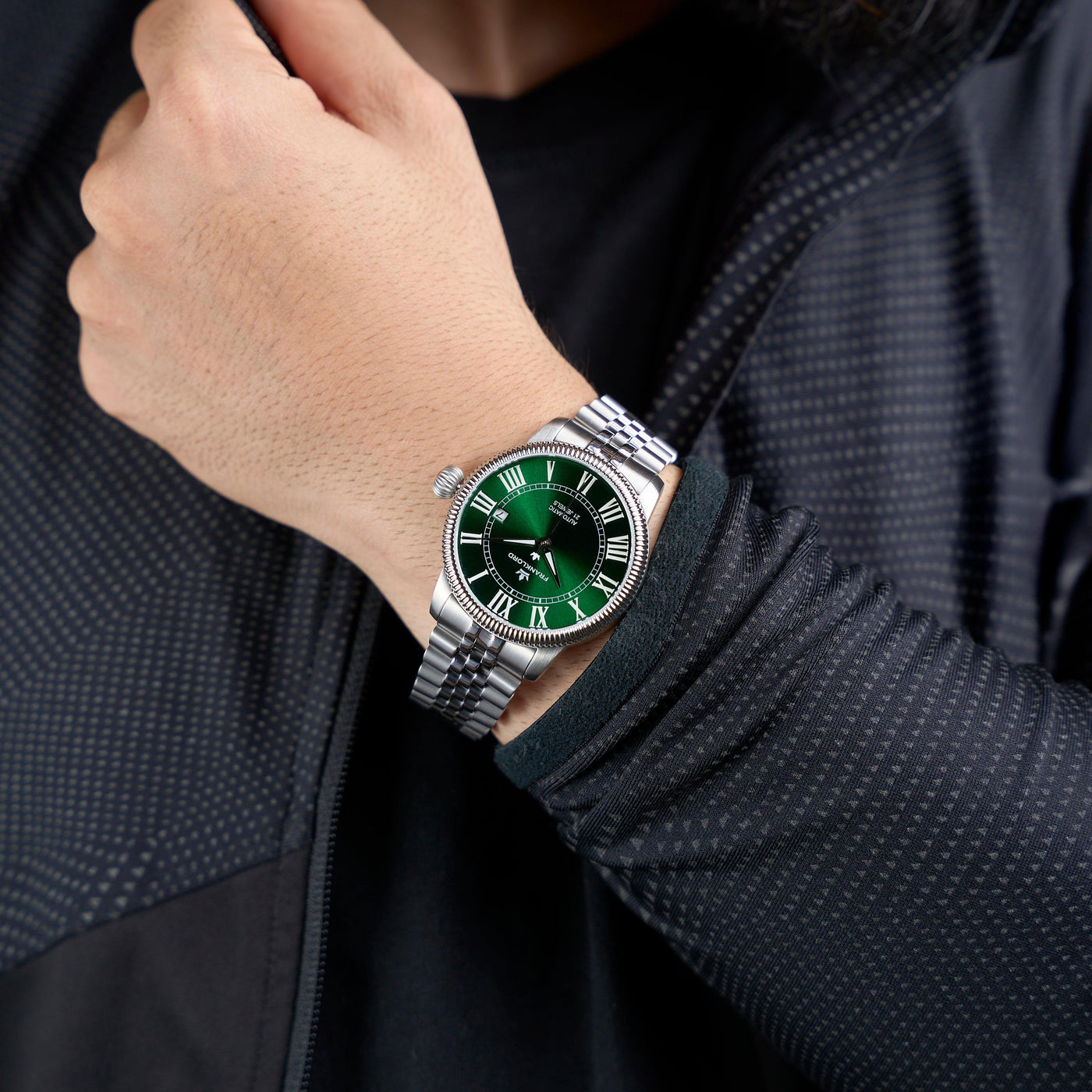 Franklord Majestic Aura – Emerald Grace | Luxury Automatic Watch