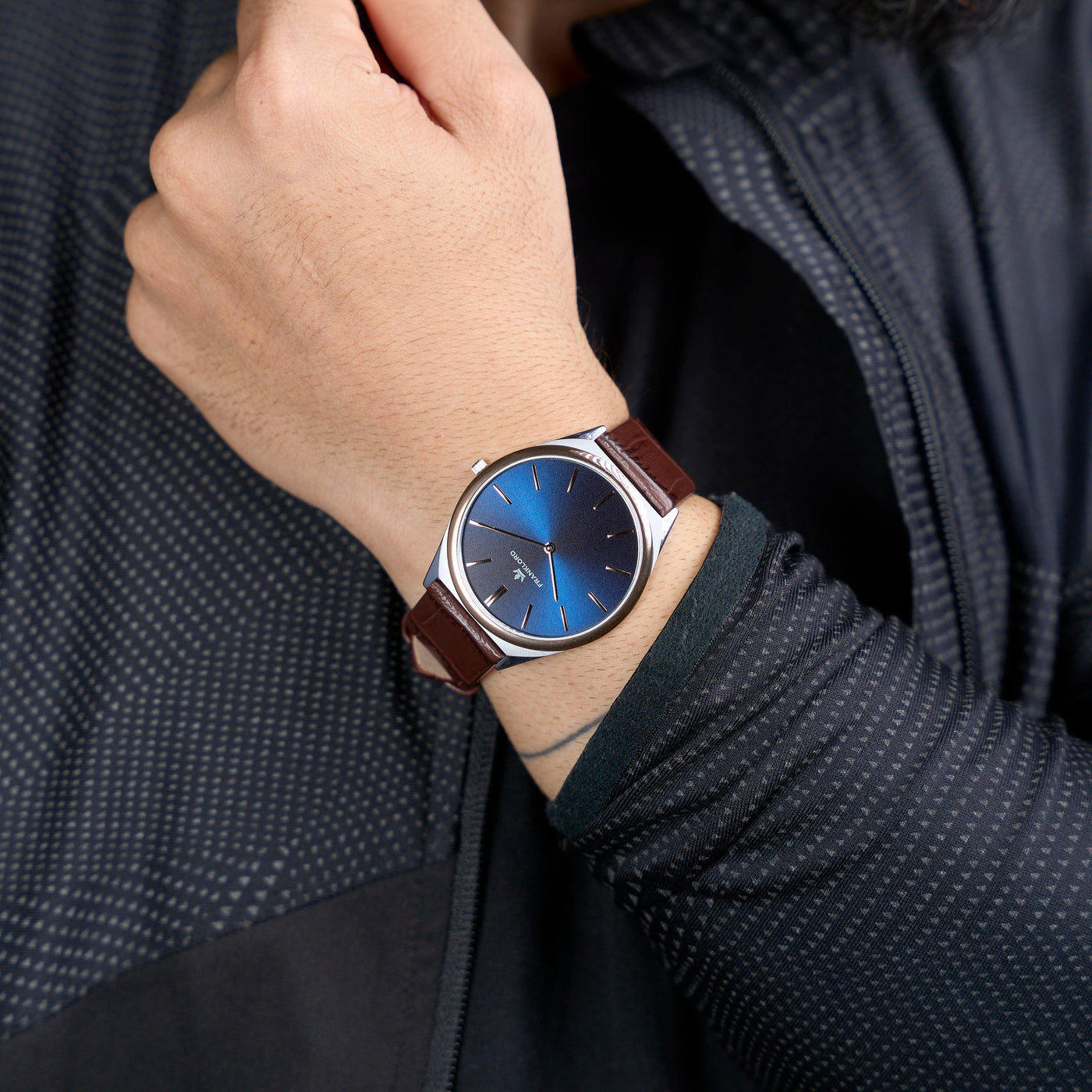 Franklord Swiss UltraThin - Cosmic Ocean | 5mm Ultra-Slim Luxury Watch