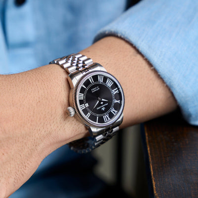 Franklord Majestic Aura – Onyx Radiance | Luxury Automatic Watch