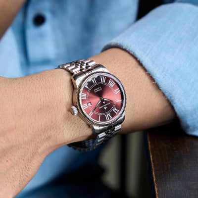 Franklord Majestic Aura – Ruby Glow | Luxury Automatic Watch