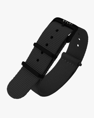 24mm Black Nylon Strap