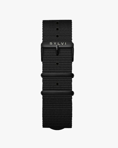 24mm Black Nylon Strap