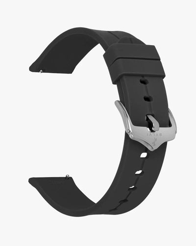 Sylvi 20mm Grey Silver Silicone Strap for Watch Buy Online