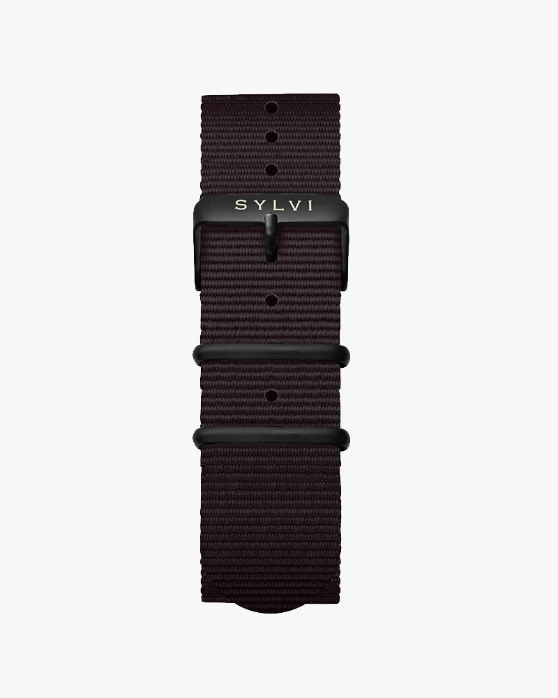 24mm Coffee Nylon Strap