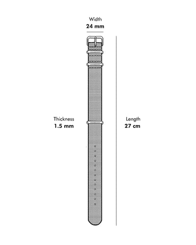 24mm RGB Nylon Strap