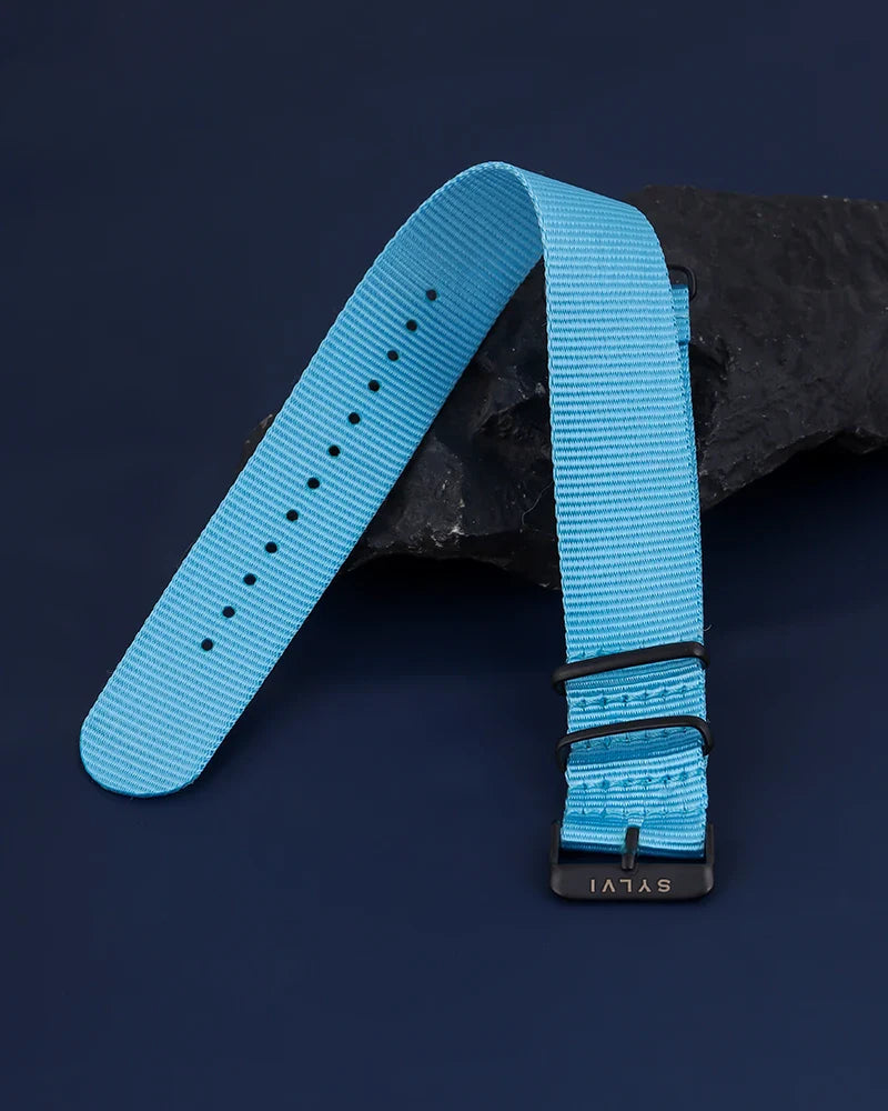 24mm Sky Blue Nylon Strap
