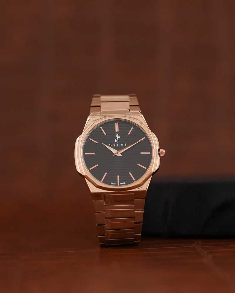 Blade Black Rosegold Steel