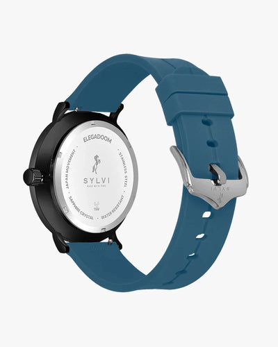 Elegadoom Black Sky Blue Silicone