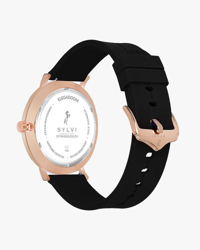 Elegadoom White Rosegold Black Silicone