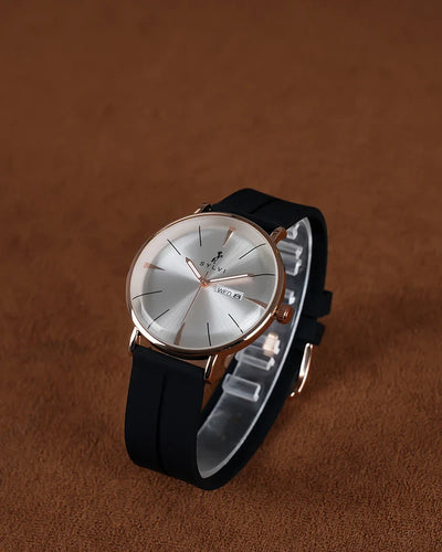 Elegadoom White Rosegold Black Silicone