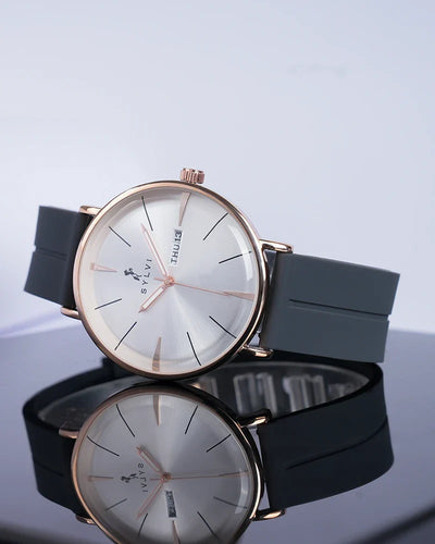 Elegadoom White Rosegold Grey Silicone