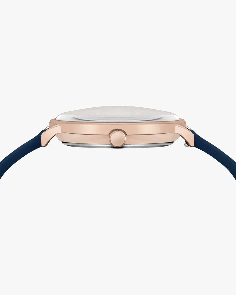 Elegadoom White Rosegold Blue Silicone