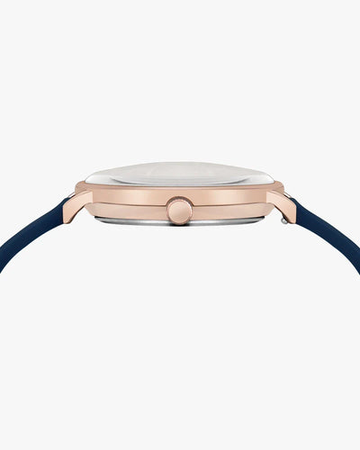 Elegadoom White Rosegold Blue Silicone