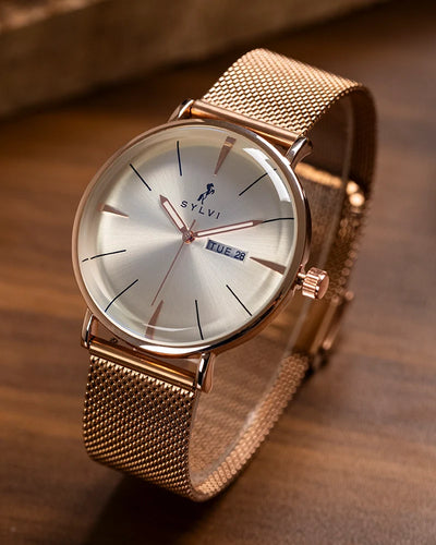 Elegadoom White Rosegold Mesh