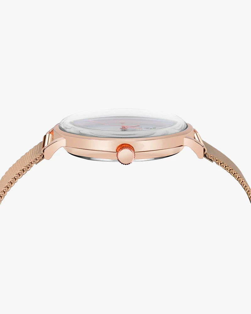 Elegadoom White Rosegold Mesh