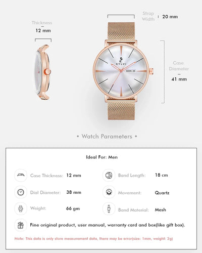 Elegadoom White Rosegold Mesh